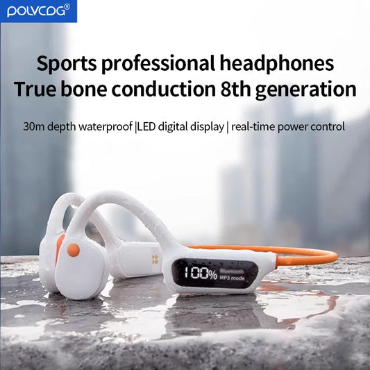 Polvcdg X10 Bone Conduction Headset Wireless Bluetooth 5.3