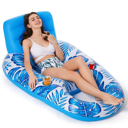 1PCS Summer Air Mattresses Inflatable Water Sleeping Bed Floating Lounger Air Mattress Outdoor Toys Play Row Inflatable Air Bed