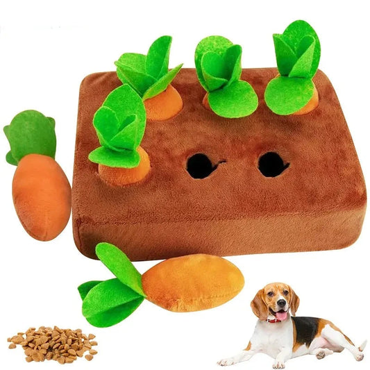 Interactive Plush Carrot Toy For Pets